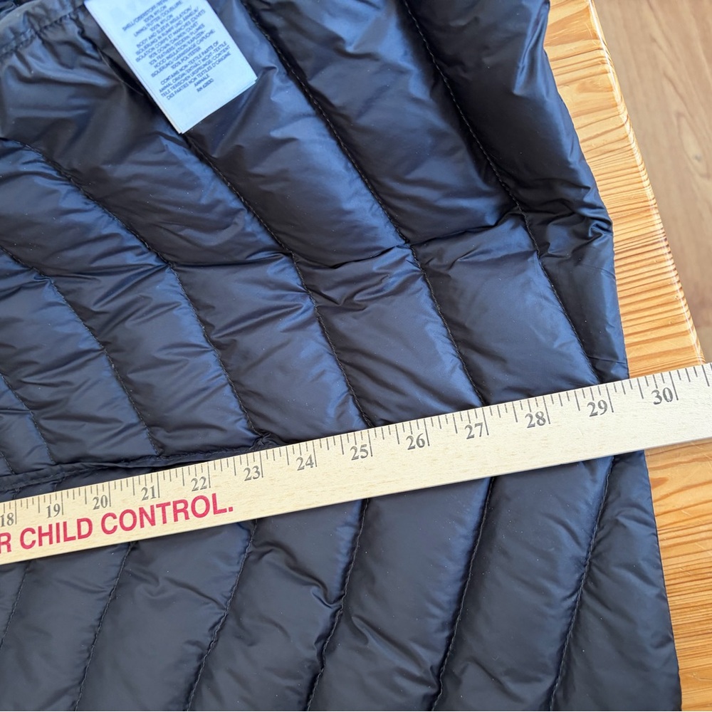 Lands End Wanderweight Down Puffer Jacket Womens 3X Black Hooded Packable - Picture 16 of 16